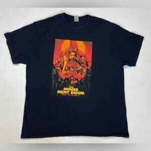 The House Next Door Meet The Blacks 2 Graphic T-shirt Men XL Black Short Sleeve